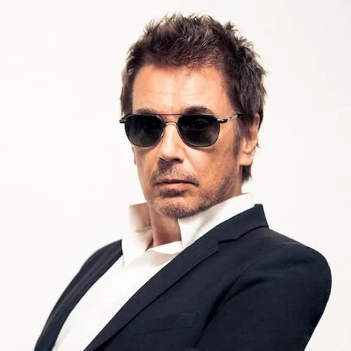 Jean-Michel Jarre portrait photo, the French electronic music pioneer